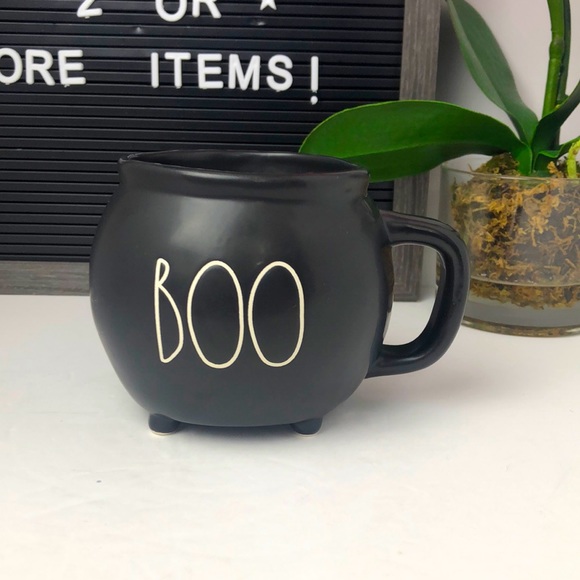 🎃VHTF RARE New Rae Dunn black BOO mug - Picture 2 of 8